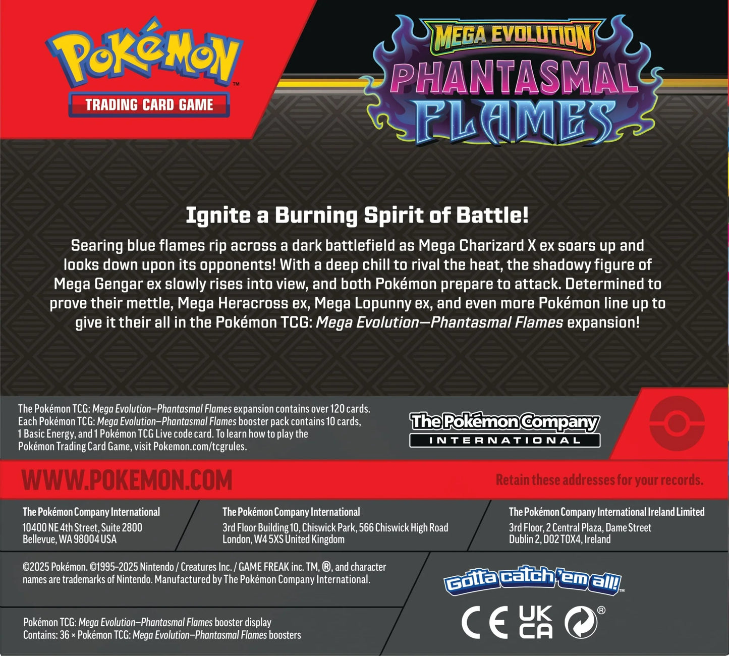 Pokémon - ME02 - Mega Evolution - Phantasmal Flames - Booster Display