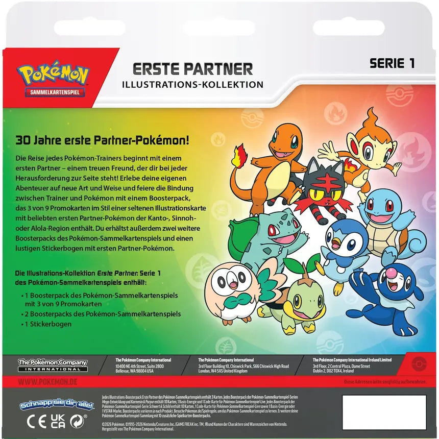 Pokémon - 30th Anniversary - First Partners Illustration Collection