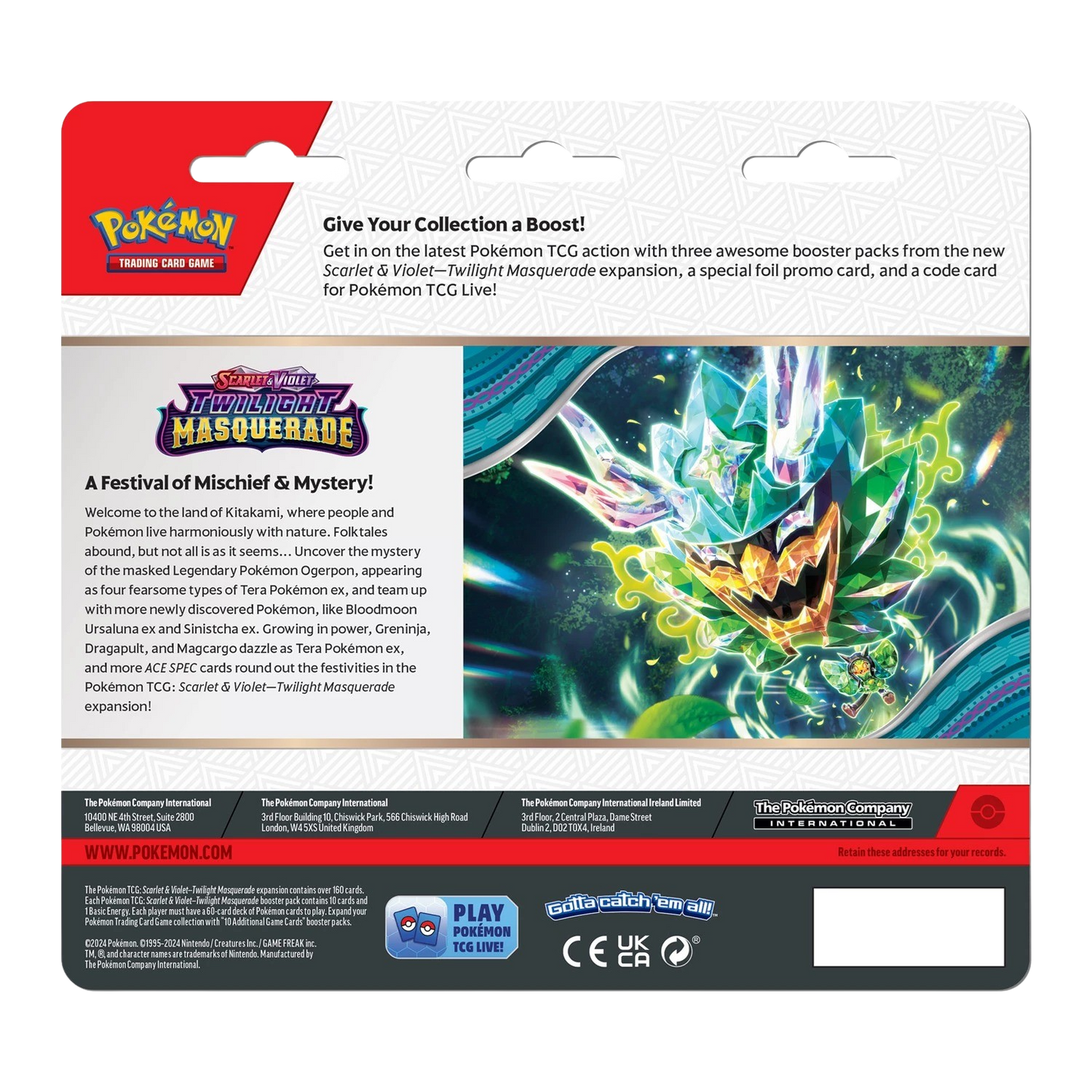Pokémon - Twilight Masquerade - SV6 - 3-Pack Blister [EN]