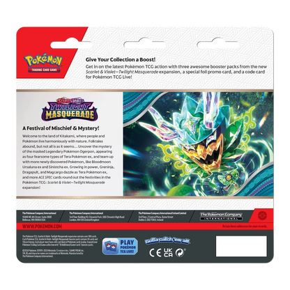 Pokémon - Twilight Masquerade - SV6 - 3-Pack Blister [EN]
