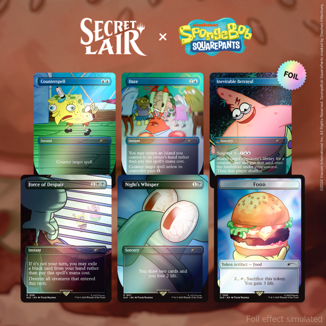 Secret Lair - Our Boss is on Vacation Superdrop - Secret Lair x SpongeBob SquarePants: Internet Sensation