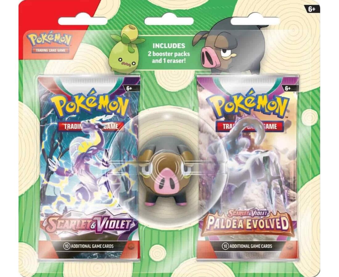Pokémon - Scarlet & Violet & Paldea Evolved - Eraser 2-Pack Blister [EN]