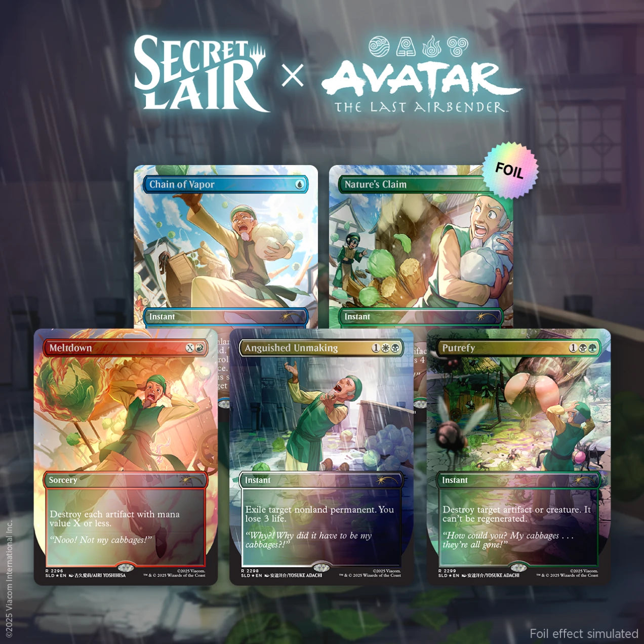 Secret Lair - Avatar: The Last Airbender Superdrop - My Cabbages!