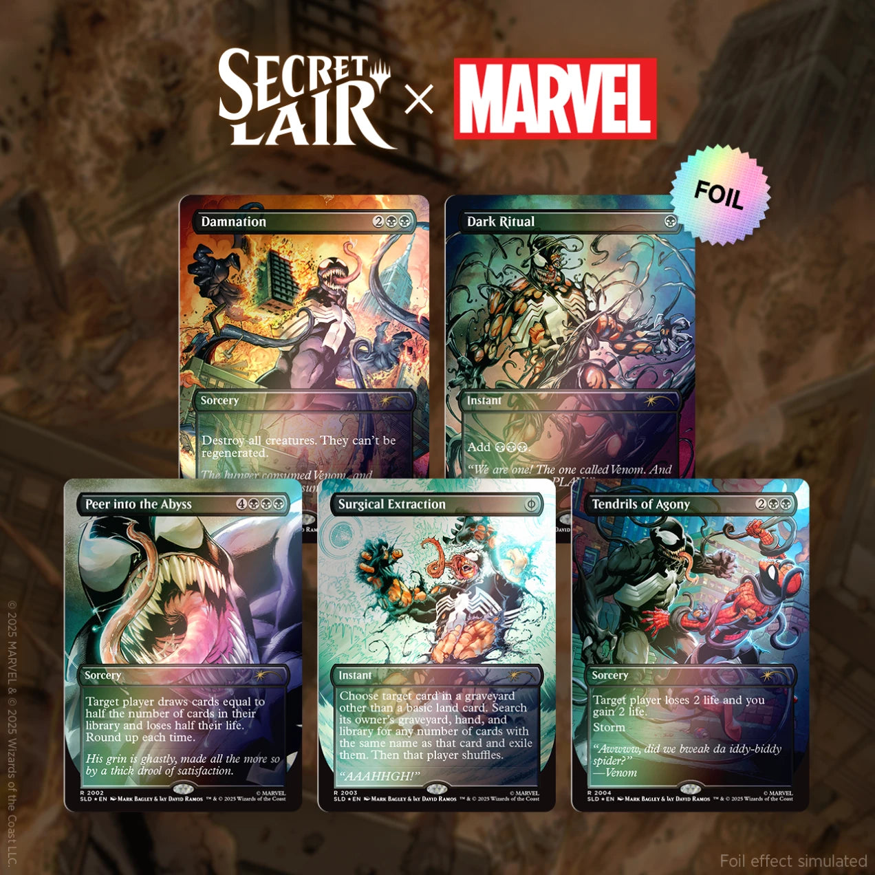 Secret Lair - Marvel's Spider-Man - Venom Unleashed (Colors)