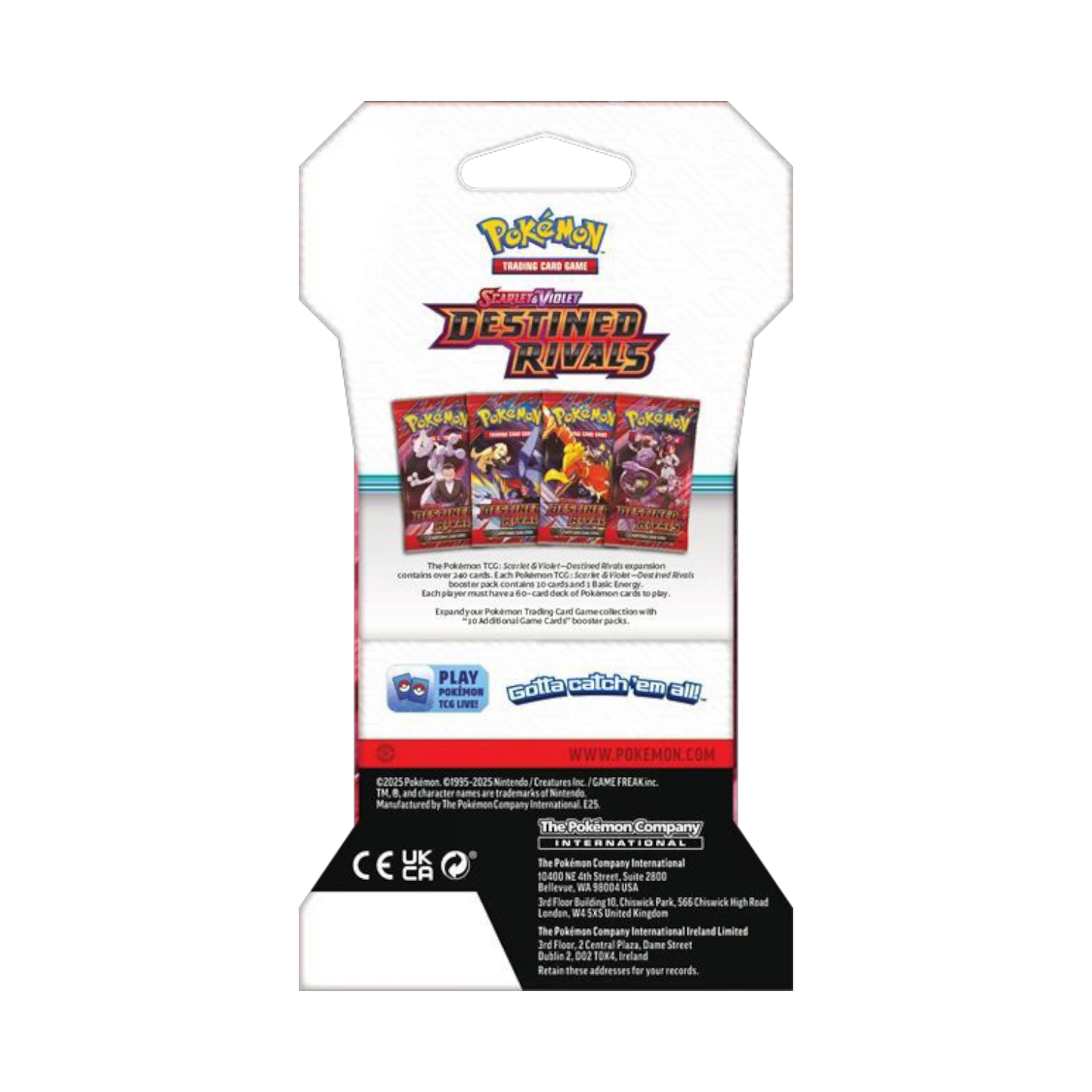 Pokémon - Destined Rivals - SV10 - Sleeved Booster [EN]